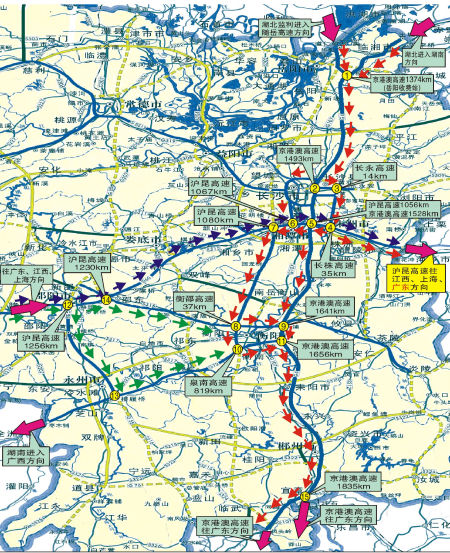 湖南最新高速公路地图全景概览