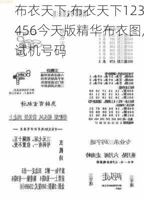 布衣天下123456,最新热门解答落实_娱乐版305.210