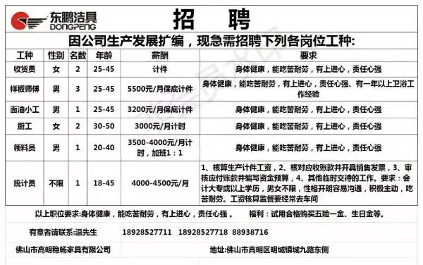 边各庄最新招工信息全面解析